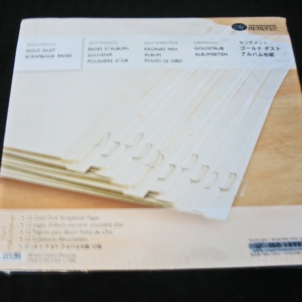 Creative Memories 7 x 7 Gold Dust Refill Pages—NEW.